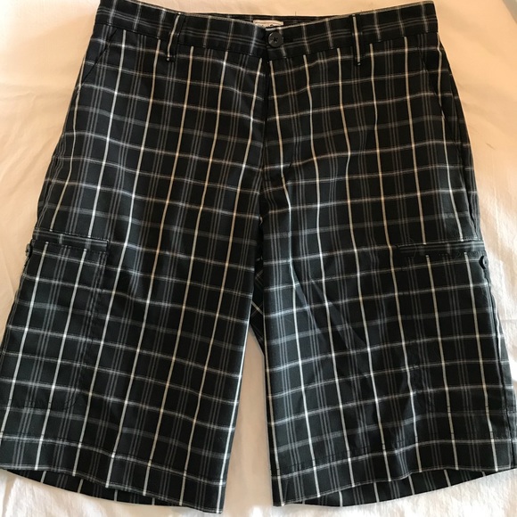adidas Other - ADIDAS Golf Black Plaid Shorts size 30